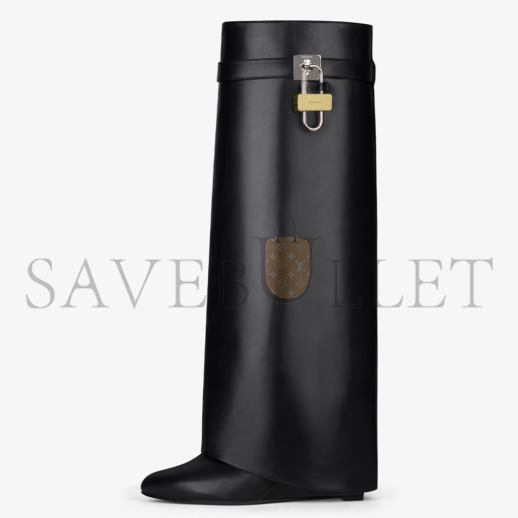 GIVENCHY SHARK LOCK BOOTS IN LEATHER BE702NE1NG-001